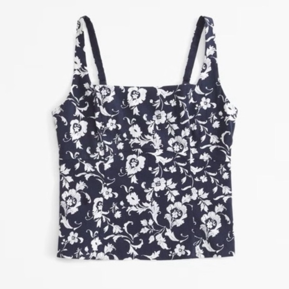 Abercrombie & Fitch Navy Floral Camisole
